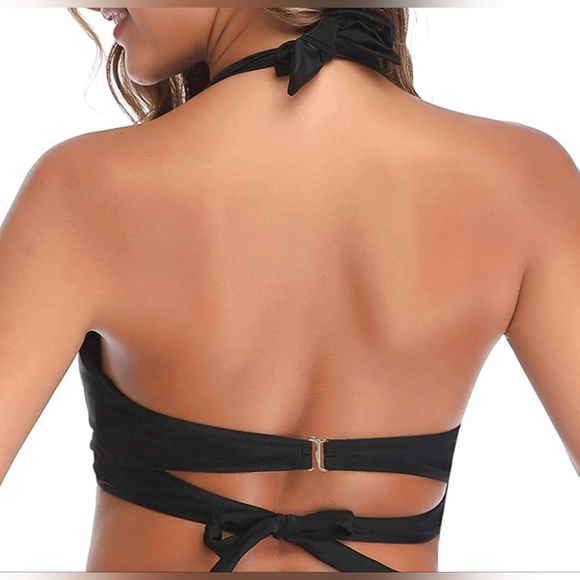NEW Push Up Halter Swimsuit/Bikini Top Padded Size XS - Picture 3 of 9